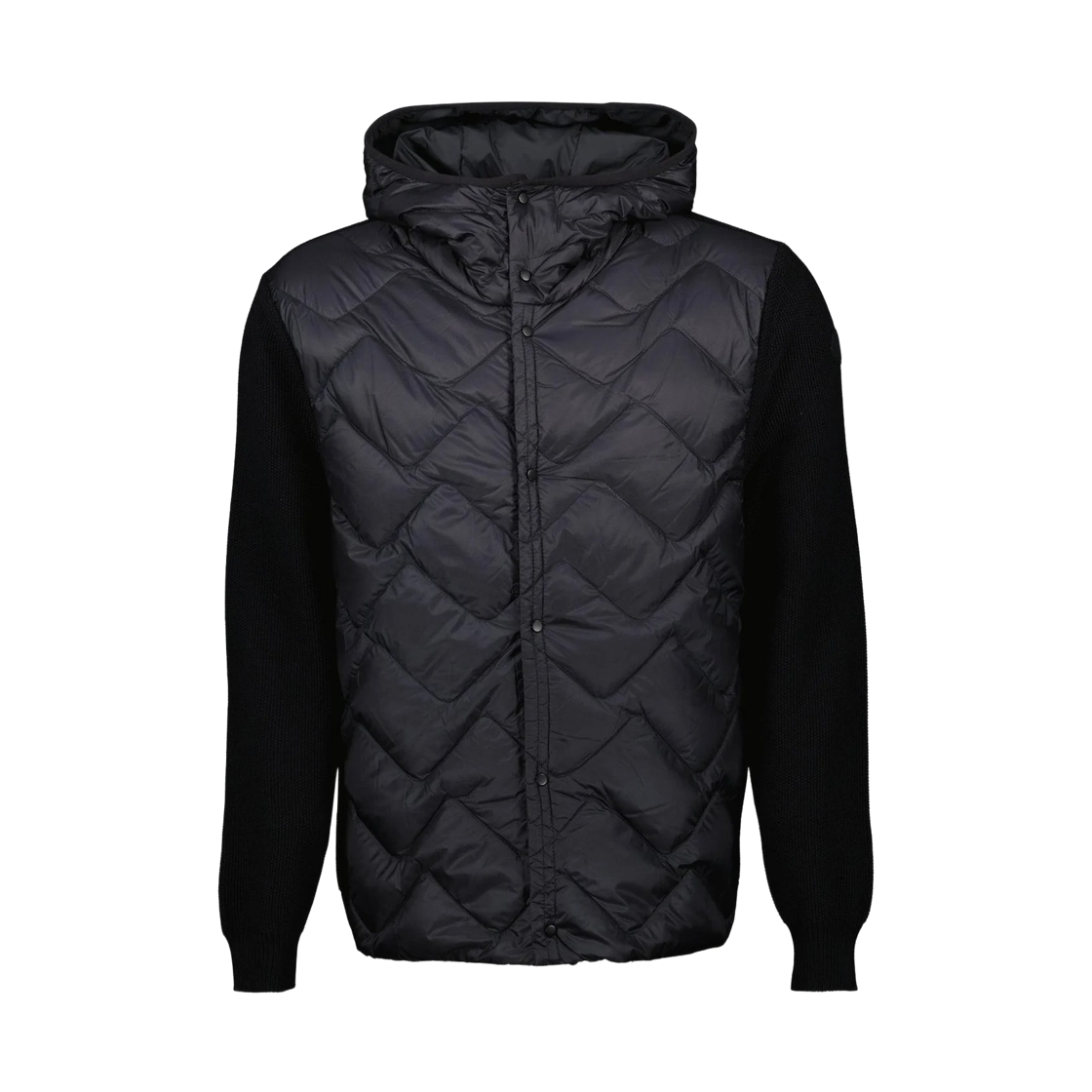 K1-091-9B00001-M1367-999 Moncler Padded Hooded Cardigan Black - 25SS
