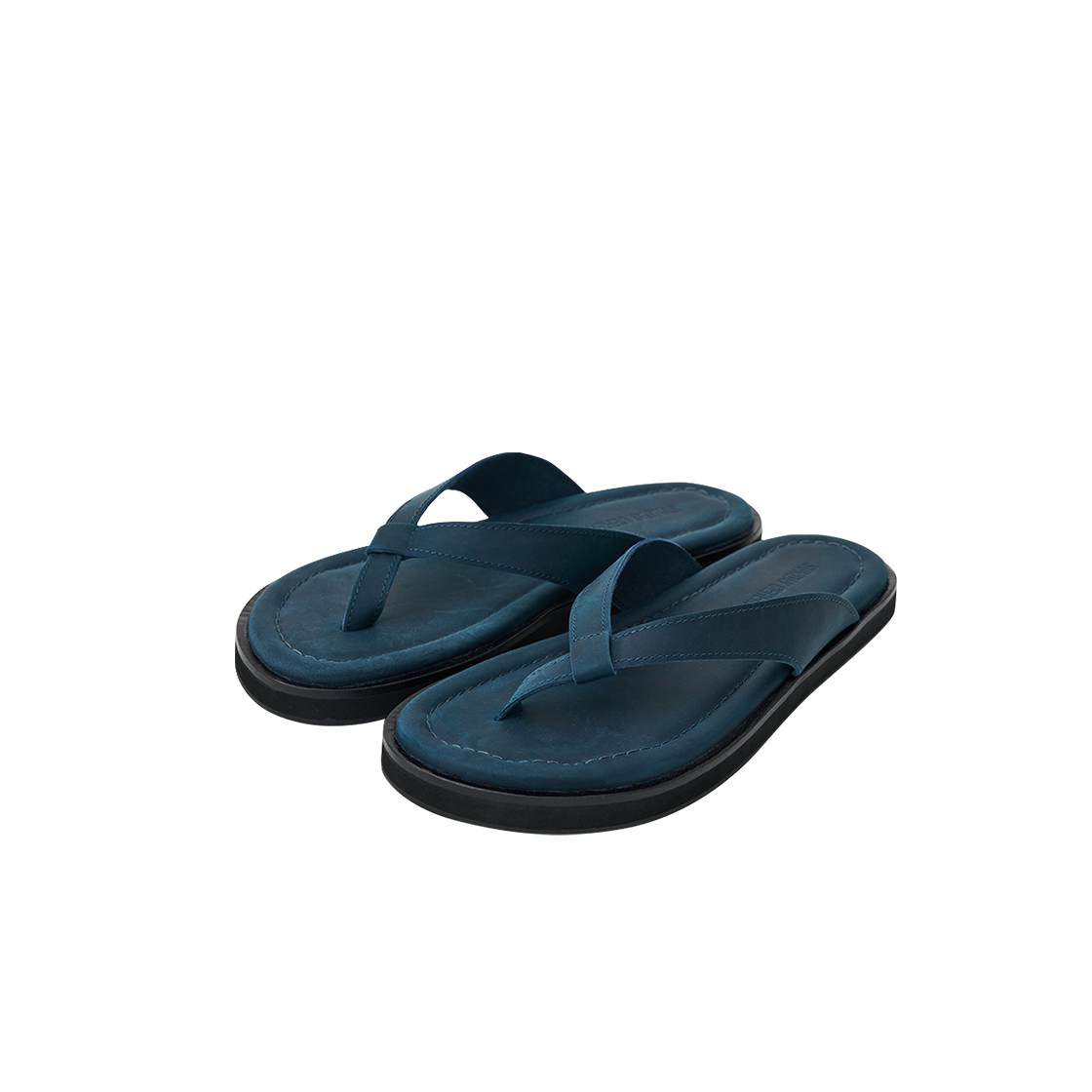 선데이세레머니 빈티지 레더 플립 플랍 - 인디고(SUNDAY CEREMONY Vintage Leather Flip Flops - Indigo)