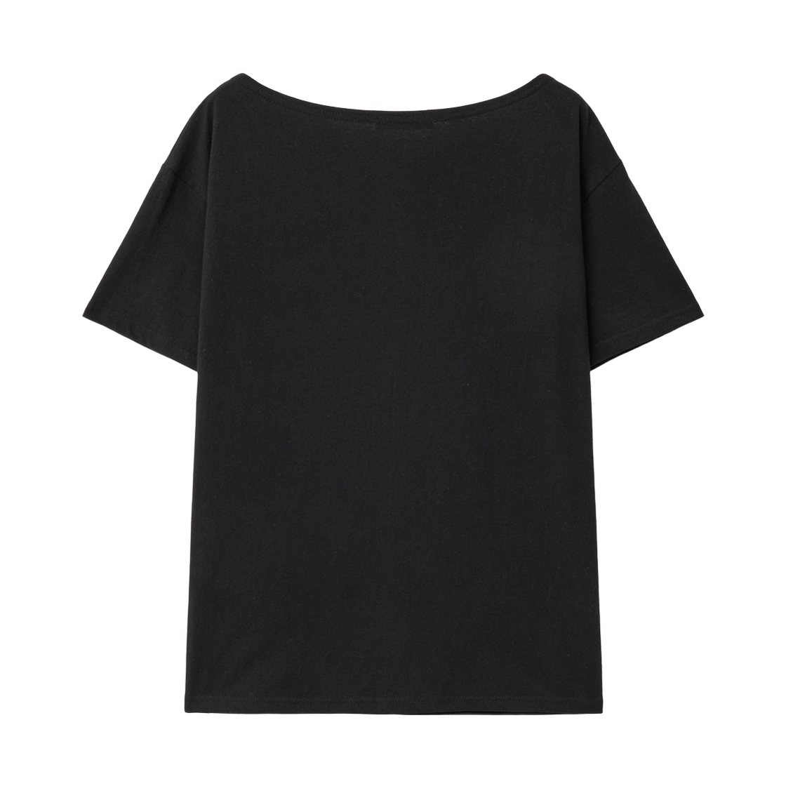 슬릭글로우 HATERS 원숄더 티셔츠 블랙(SLEEKGLOW HATERS One-Shoulder T-Shirt Black) - 2