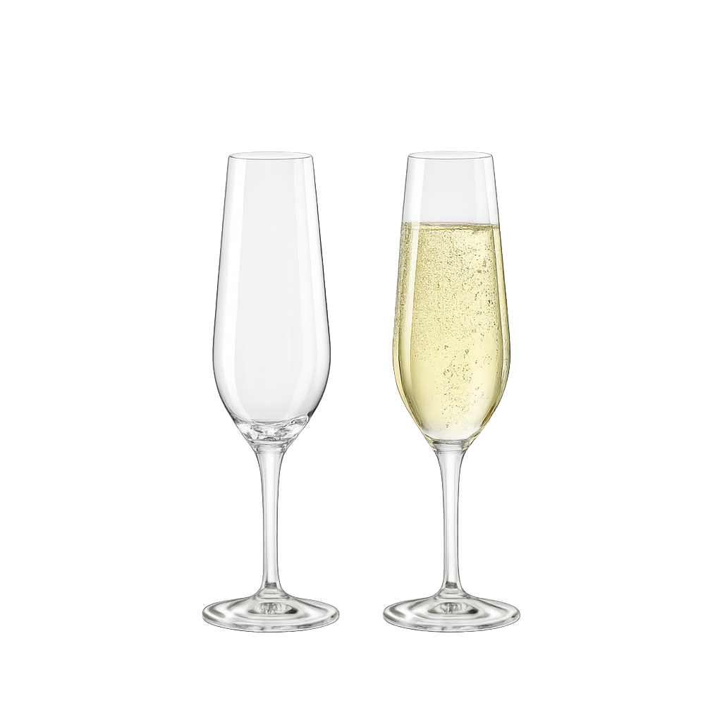 크리스탈렉스 아모로소 샴페인잔 (200ml) 2p(Crystalex Amoroso Champagne Glass (200ml) 2p Set)