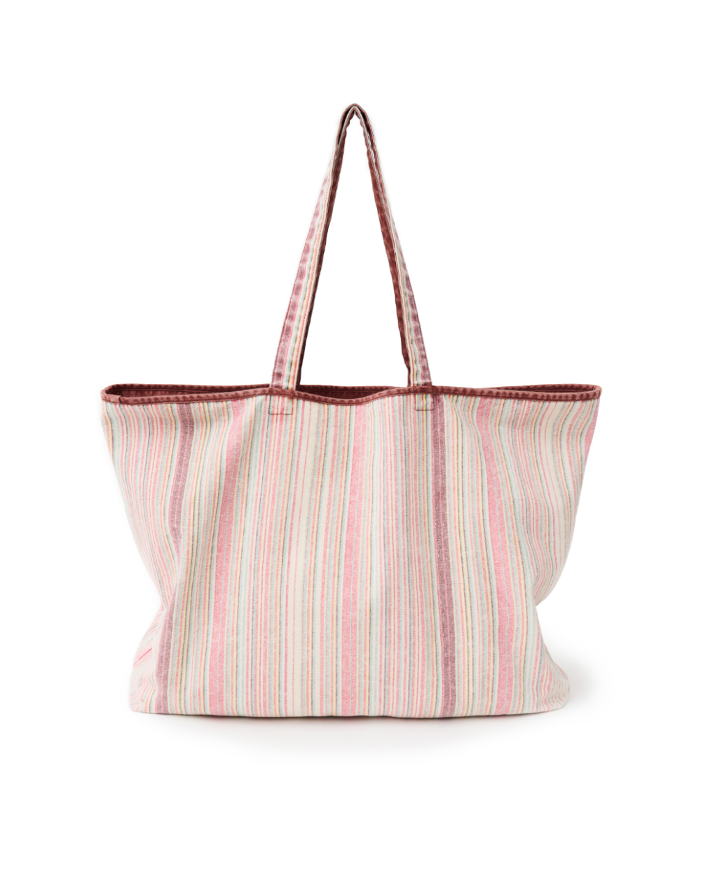 [예약 배송] 선데이세레머니 빈티지 스트라이프 리버시블 토트백 - 레드([예약 배송] SUNDAY CEREMONY Vintage Stripe Reversible Tote Bag - Red) - 3