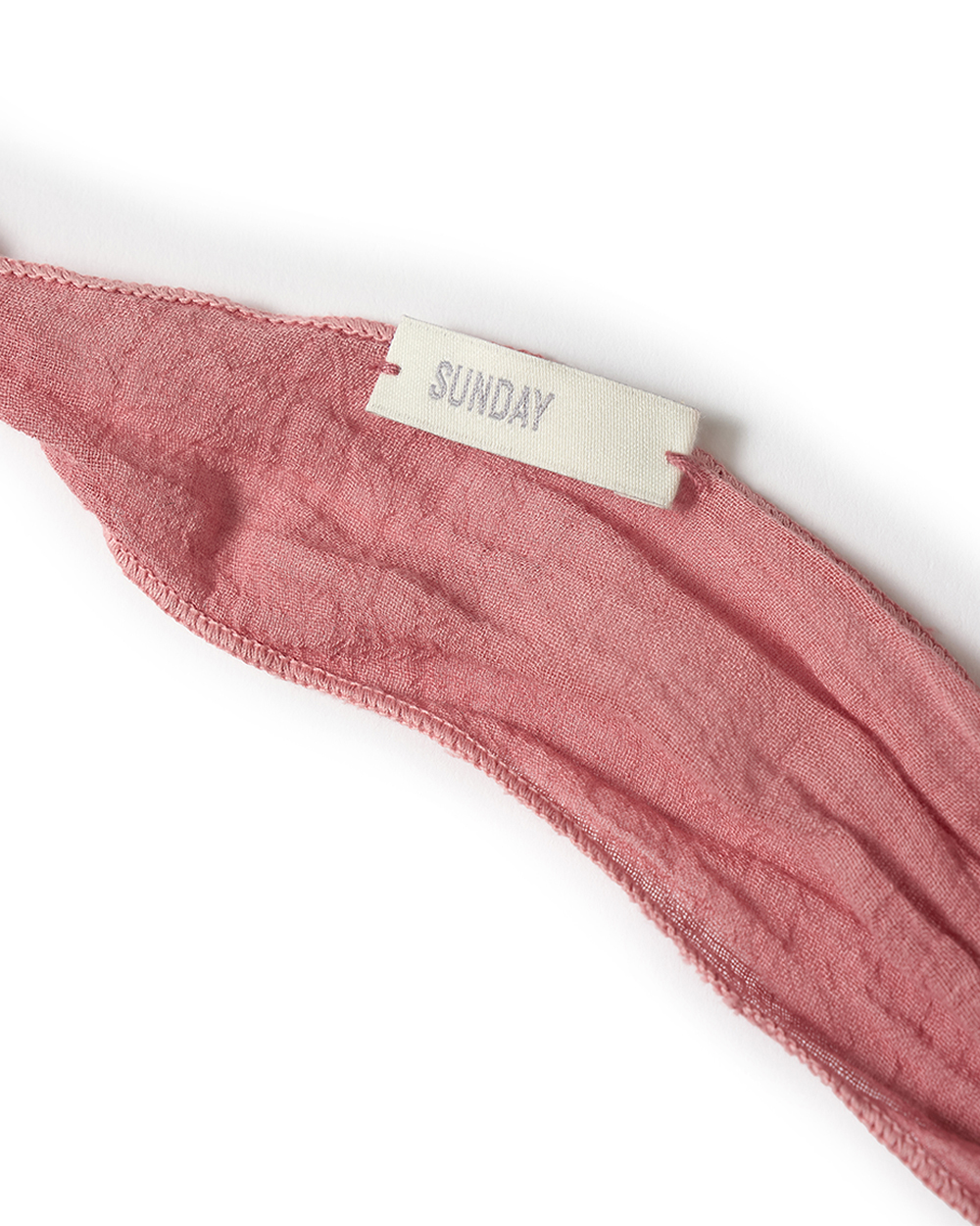 [예약 배송] 선데이세레머니 내추럴 다이드 네커치프 - 애쉬 핑크([예약 배송] SUNDAY CEREMONY Natural Dyed Neckerchief - Ash Pink) - 2