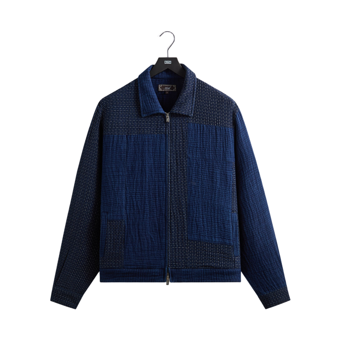 키스 스티치드 패치워크 코너 블루종 자켓 다크 인디고(Kith Stitched Patchwork Connor Blouson Jacket Dark Indigo) - 1