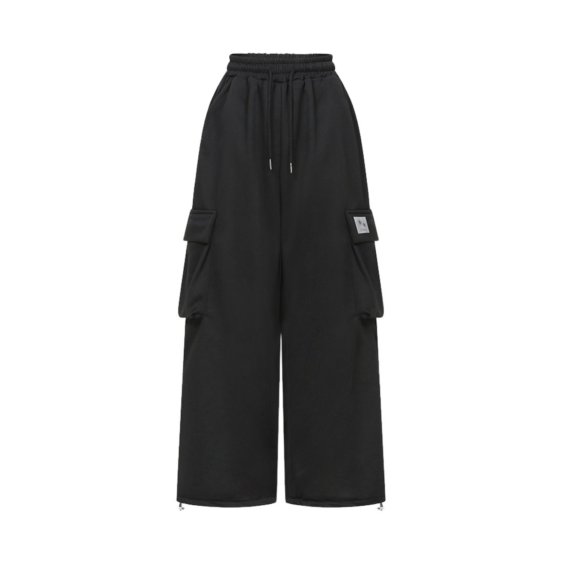 C-P000000S Coiris Cargo Wide Sweat Pants Black