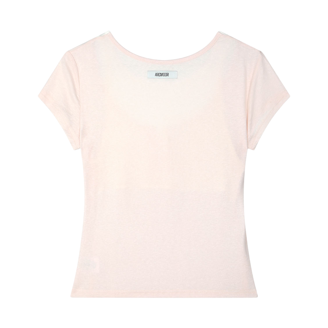 아크무어 여리 슬릿 레이어드 티 핑크(ARCMOOR Soft Touch Slit Layered T-Shirts Pink) - 2