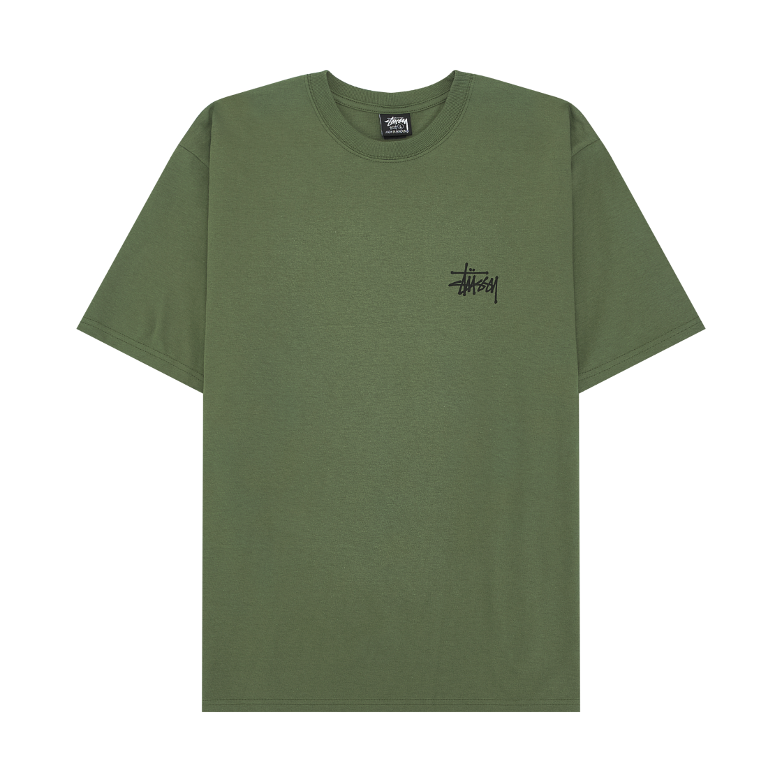 스투시 베이직 스투시 티셔츠 올리브 2024(Stussy Basic Stussy T-Shirt Olive 2024) - 2