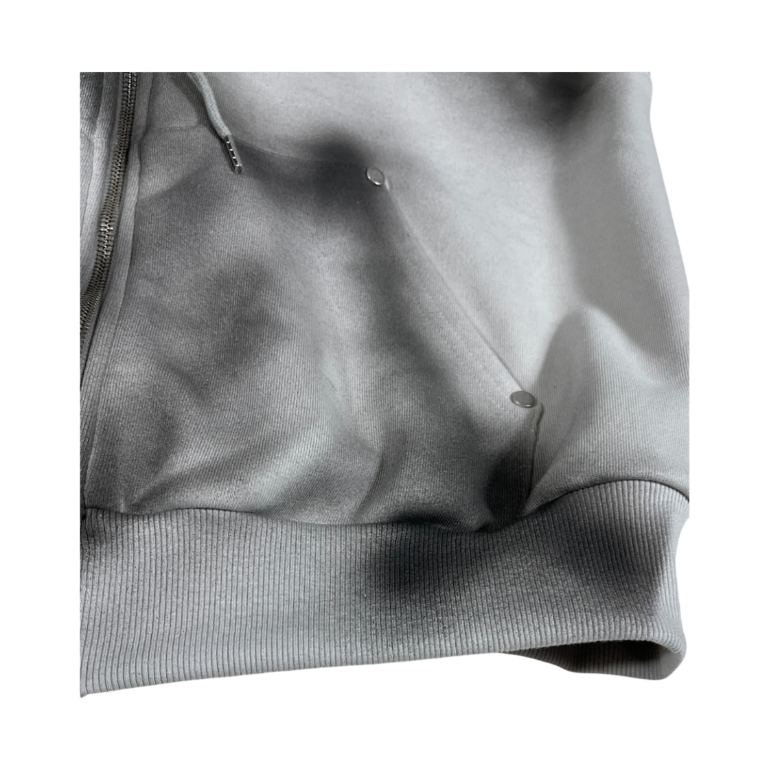 스케이터락 스페이드 페인팅 스웨트 후드 집업 베스트 그레이(SK8ERROCK Spade Painting Sweat Hood Zip-up Vest Gray) - 5