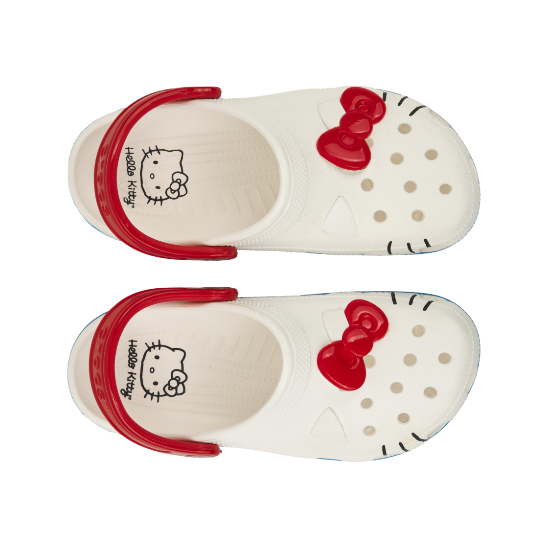 (W) 크록스 x 헬로 키티 클래식 클로그 화이트((W) Crocs x Hello Kitty Classic Clog White) - 5