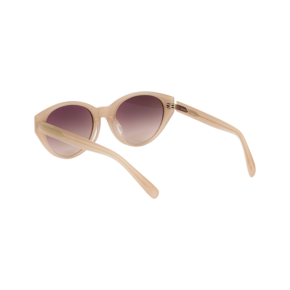 테츠오아이웨어 Ls-04s 선글라스 C4 밀키 핑크 & 브라운 그라데이션 렌즈(TETSUO EYEWEAR Ls-04s C4 Milky pink & Brown gradation Lens) - 3