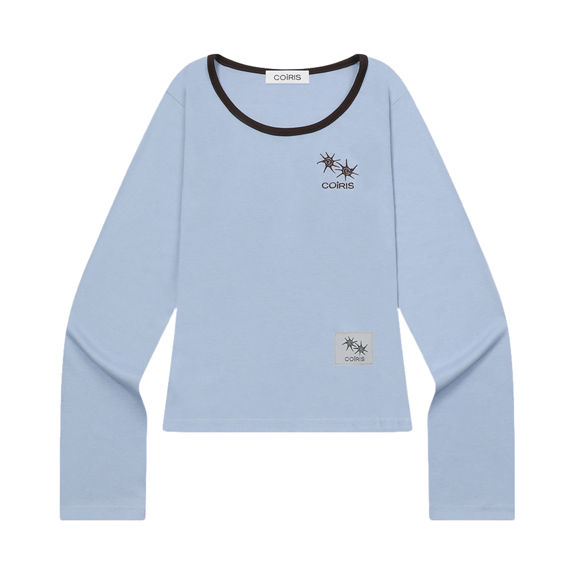 C-P00000HK Coiris Rora Small Logo U-Neck Long-Sleeve T Sora