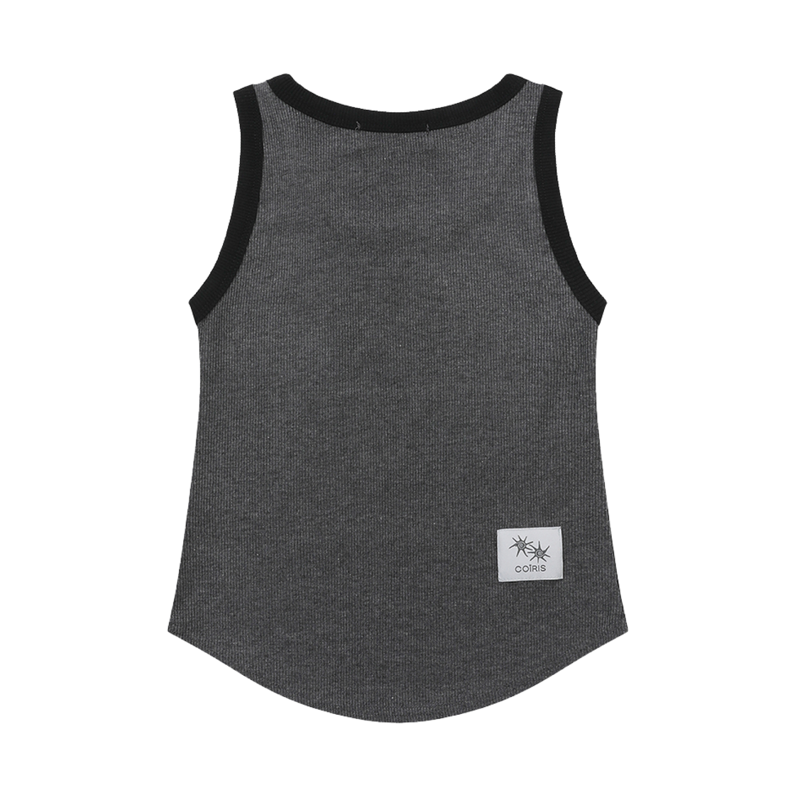 코이리스 라피온 배색 크롭 슬리브리스 나시 블랙(Coiris Raphion Crop Sleeveless Black) - 2