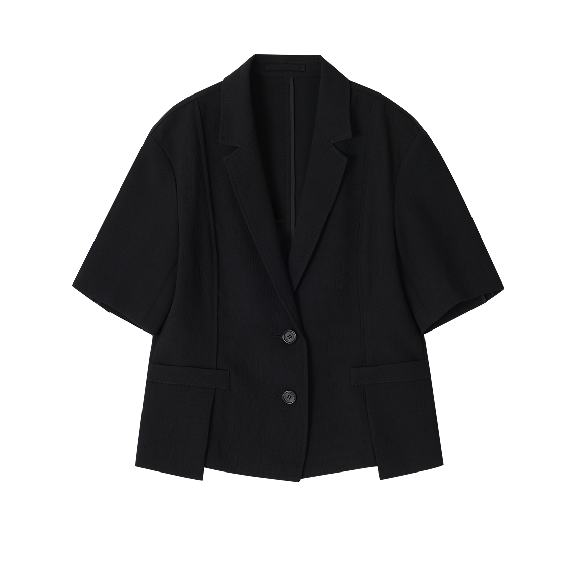 (W) 송지오 딥폴드 하프 자켓 블랙((W) SONGZIO Deep Fold Half Jacket Black)