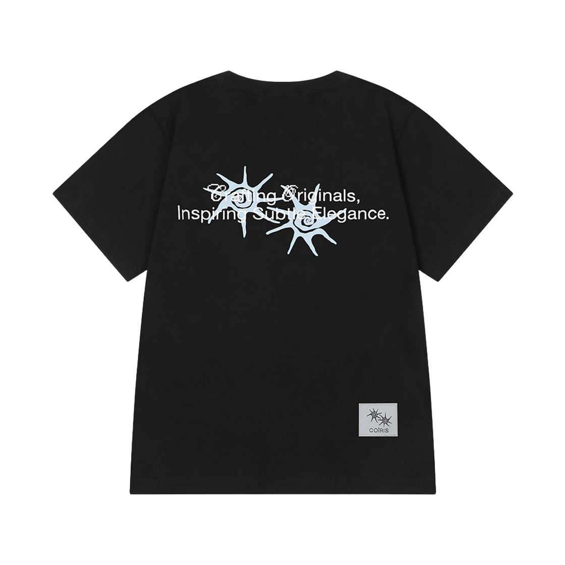 C-P00000HT Coiris Ronek Back Lettering Half T Black