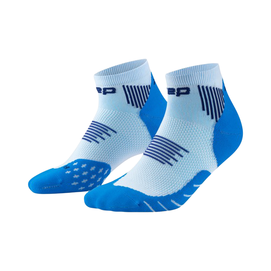 CEP 코어 런 로우컷 삭스 V5 블루 아이스 남성용(CEP Core Run Socks Low Cut V5 Blue Ice Men's)