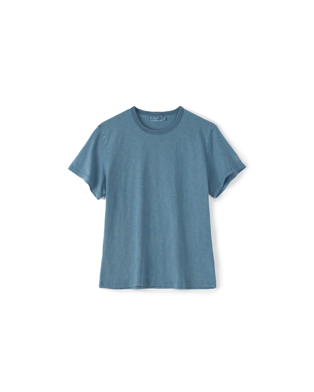 [예약 배송] (W) 선데이세레머니 내추럴 다이드 베이직 슬럽 티 - 딥 인디고([예약 배송] (W) SUNDAY CEREMONY Natural Dyed Basic Slub Tee - Deep Indigo) - 3
