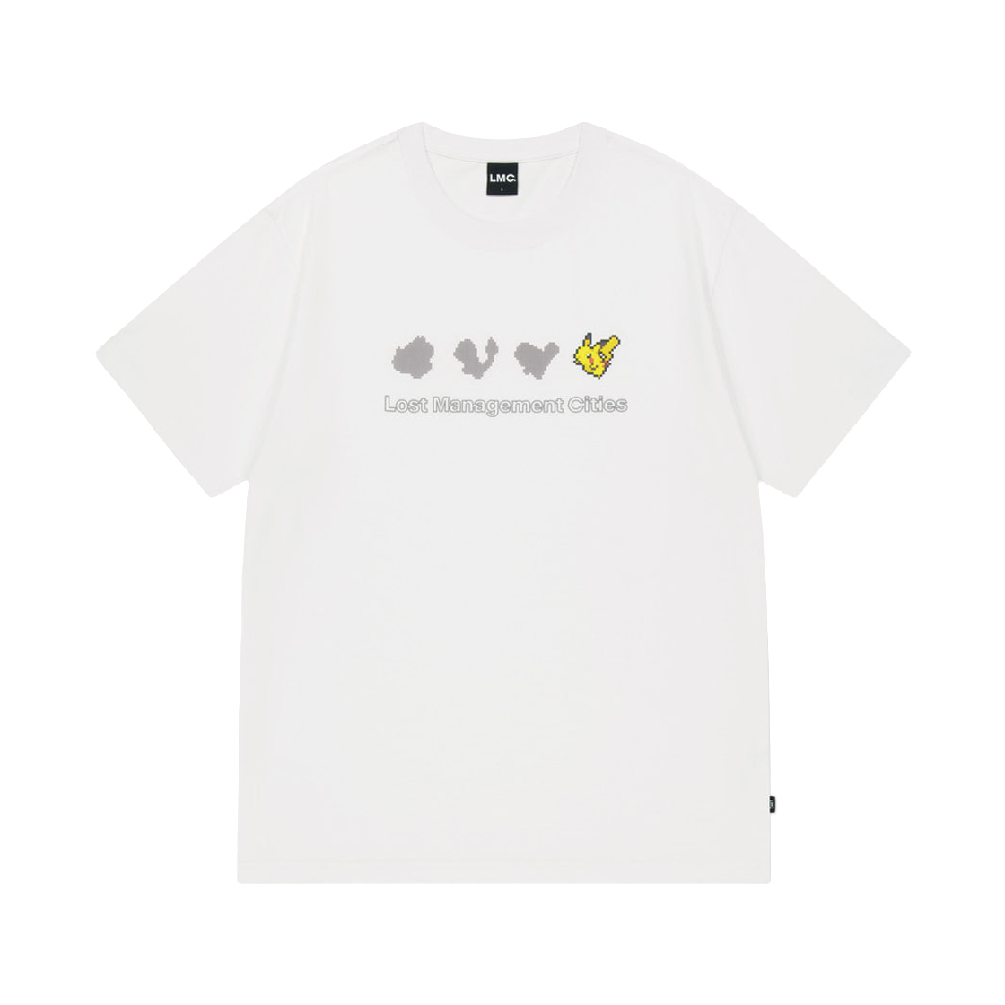 엘엠씨 x 포켓몬 픽셀 아트 랜덤 티셔츠 화이트 A(LMC x Pokemon Pixel Art Random T-Shirt White A)