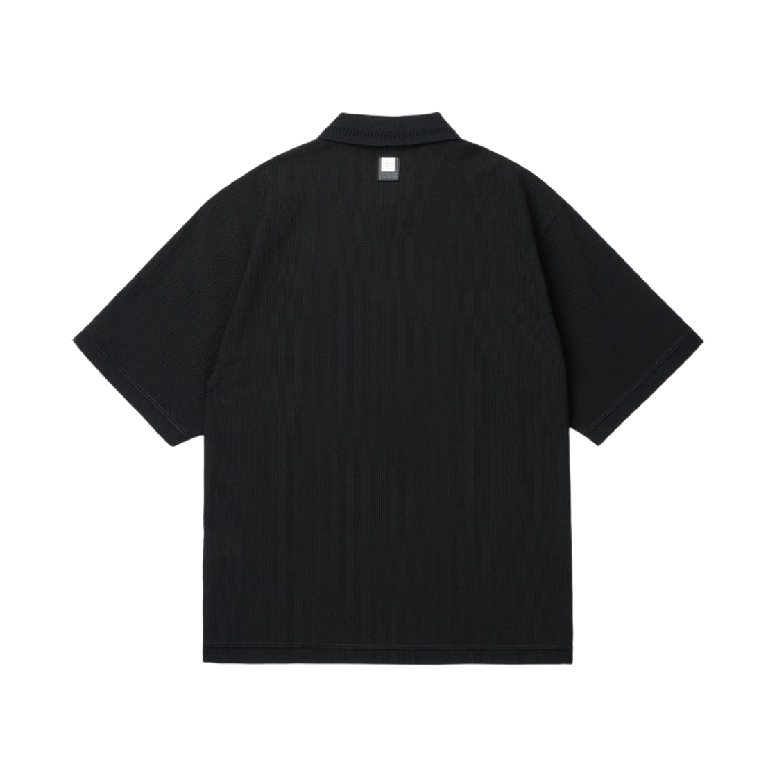 이로 온드라 시어서커 카라 반팔 티셔츠 블랙(Iro Ondra Seersucker Collar Short-Sleeve T-Shirt Black) - 3