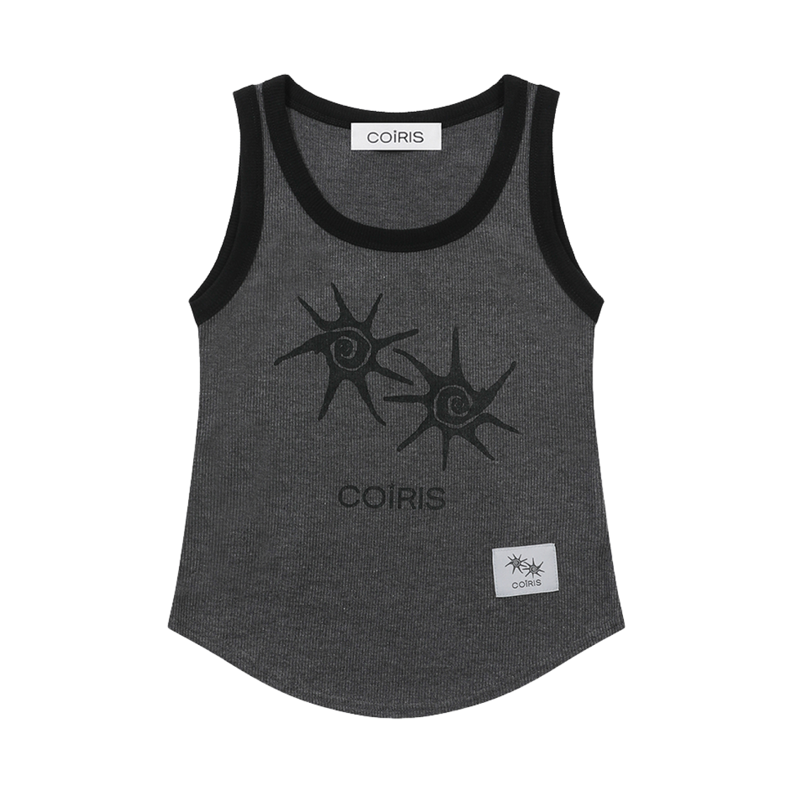C-P00000EQ Coiris Raphion Crop Sleeveless Black