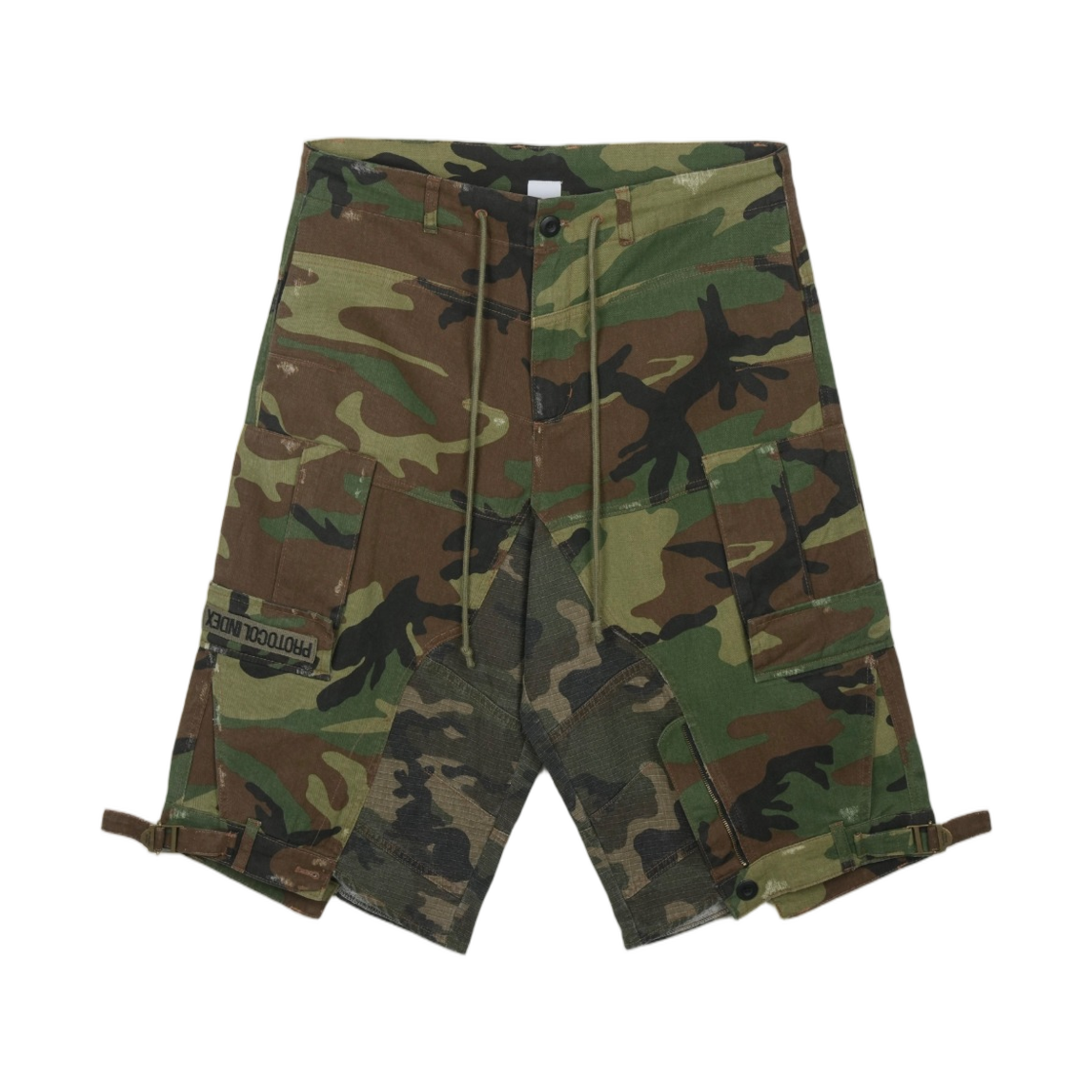 프로토콜 인덱스 업사이드 다운 카고 쇼츠 카모(Protocol Index Upside Down Cargo Shorts Camo)