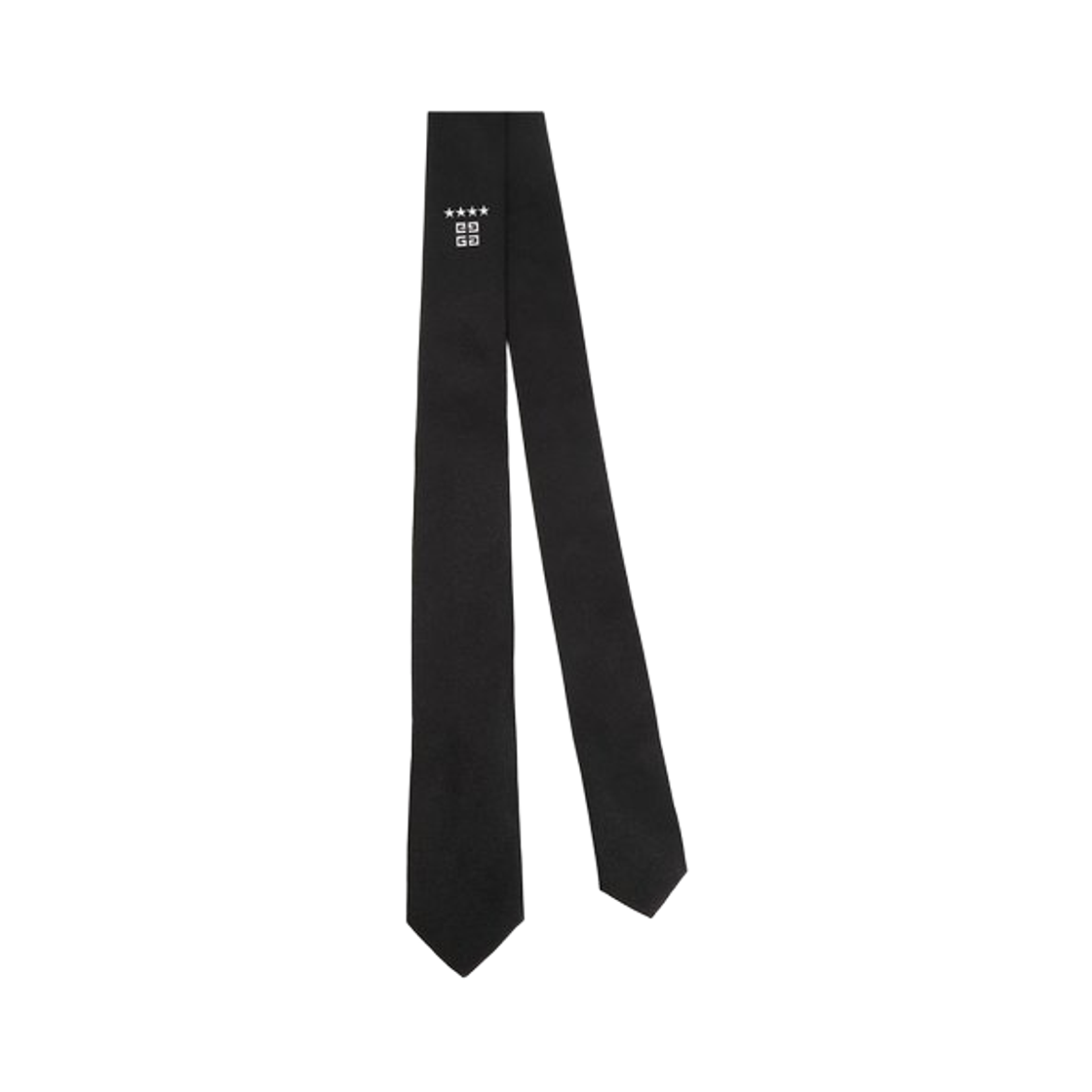 지방시 4G 자카드 실크 슬림 타이 블랙(Givenchy 4G Jacquard Silk Slim Tie Black)