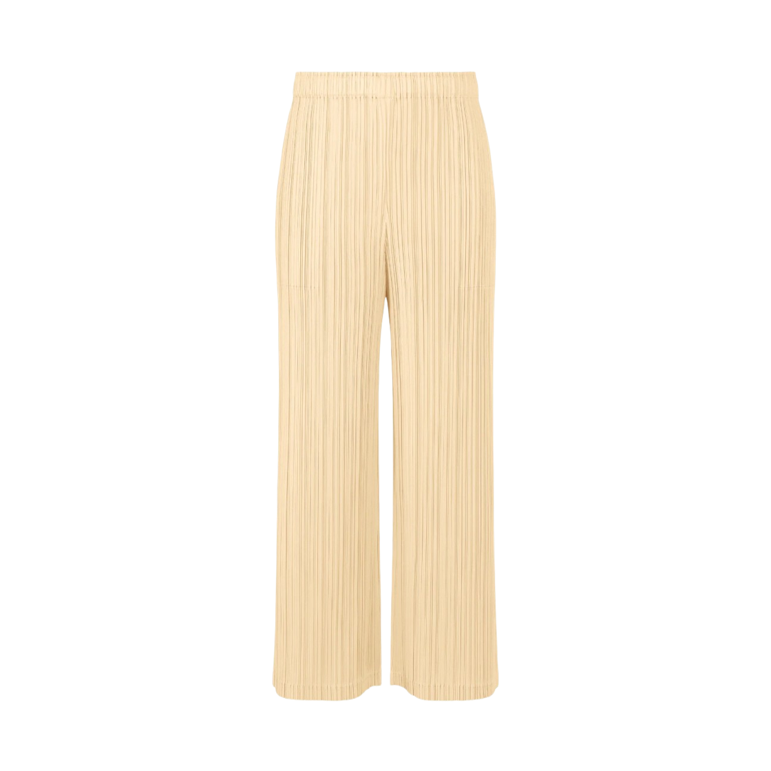 PP61-JF412-39 (W) Pleats Please Issey Miyake Loop Bottoms Light Beige