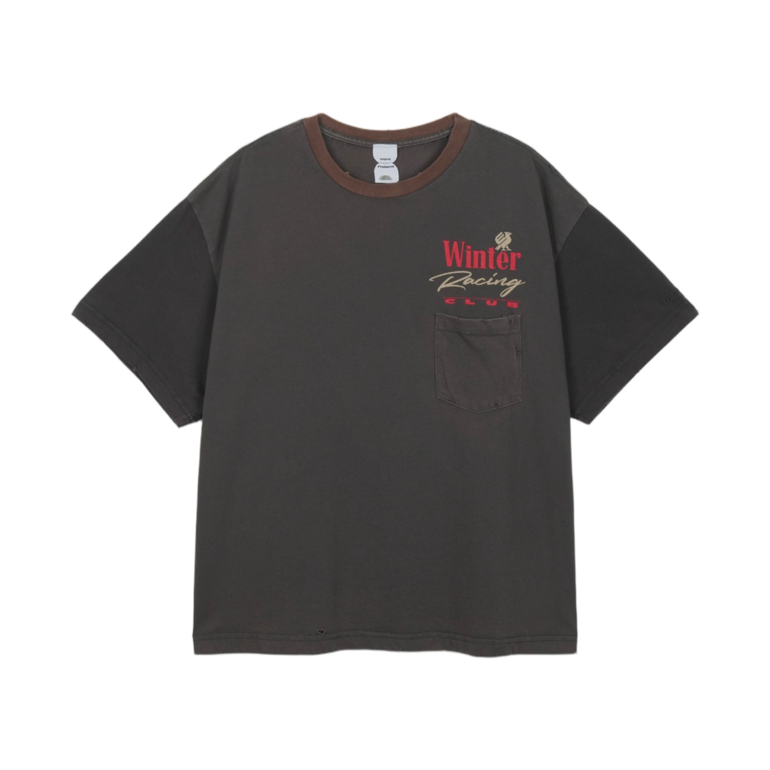 프로토콜 인덱스 패널드 포켓 티셔츠 차콜 믹스(Protocol Index Paneled Pocket T-Shirt Charcoal Mix)