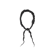 SUNDAY CEREMONY Natural Dyed Neckerchief - Deep Charcoal