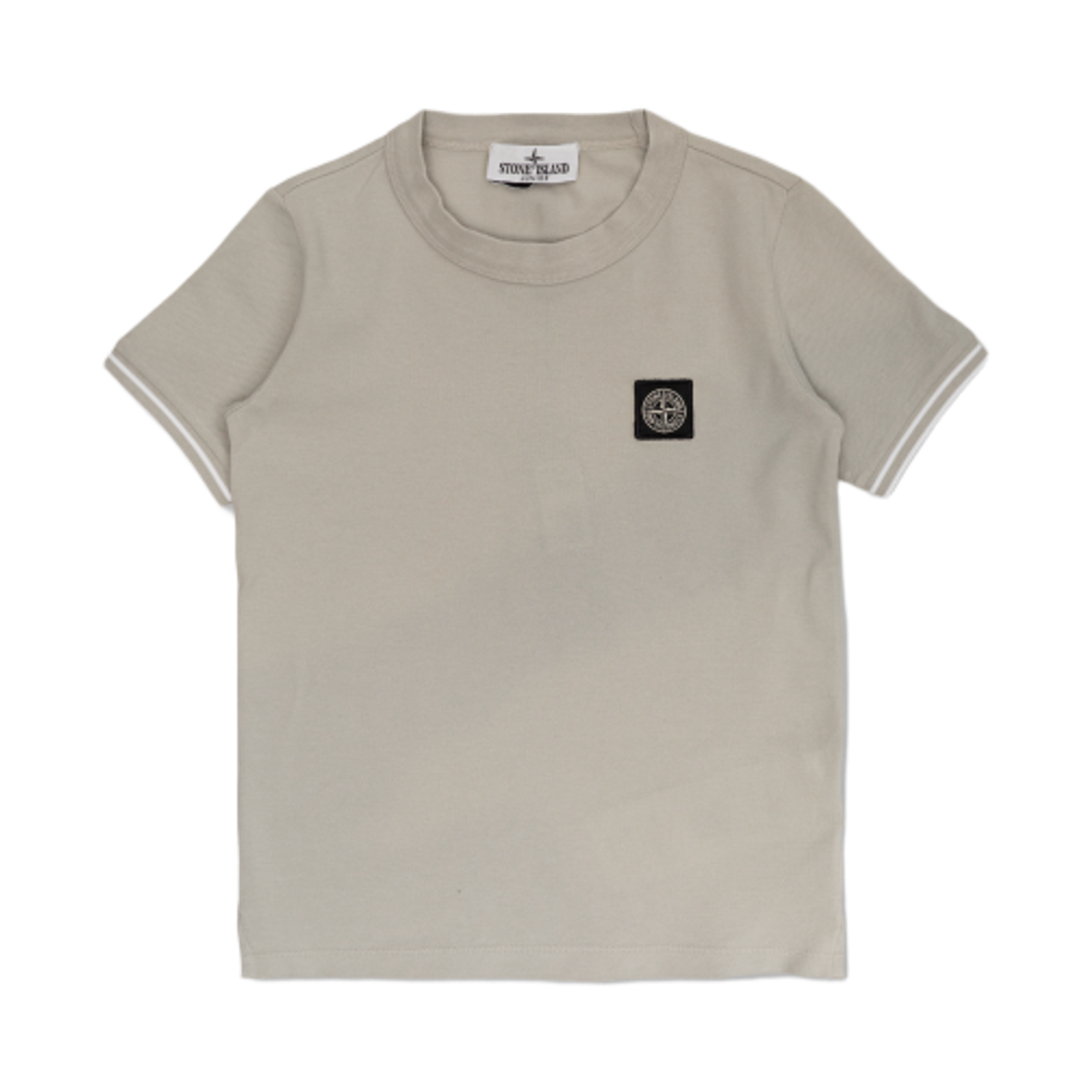 L1S1621000-01S0018-V0061 (Kids) Stone Island 2100001 Compass Logo Patch T-Shirt Pearl Grey - 26SS