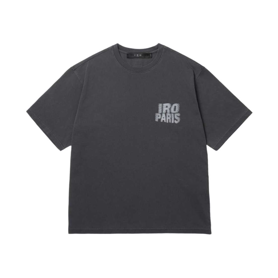 이로 레터링 그래픽 반팔 티셔츠 다크 그레이(Iro Lettering Graphic Short-Sleeve T-Shirt Dark Gray) - 2