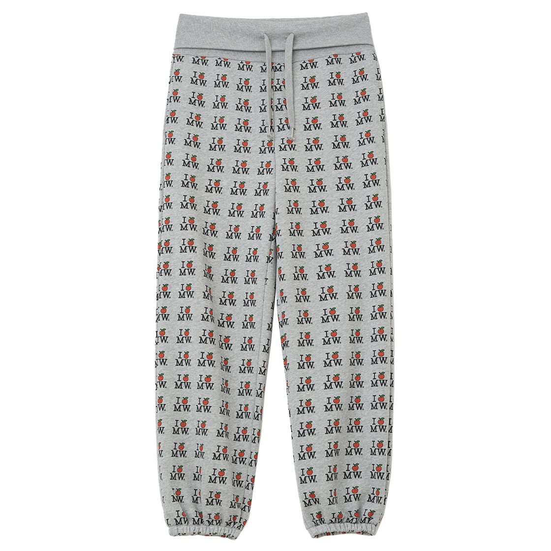 밀로 우먼 x 미피 I APPLE MW 조거 멜란지 그레이(MILLO WOMEN x miffy I Apple MW Joggers Melange Gray)