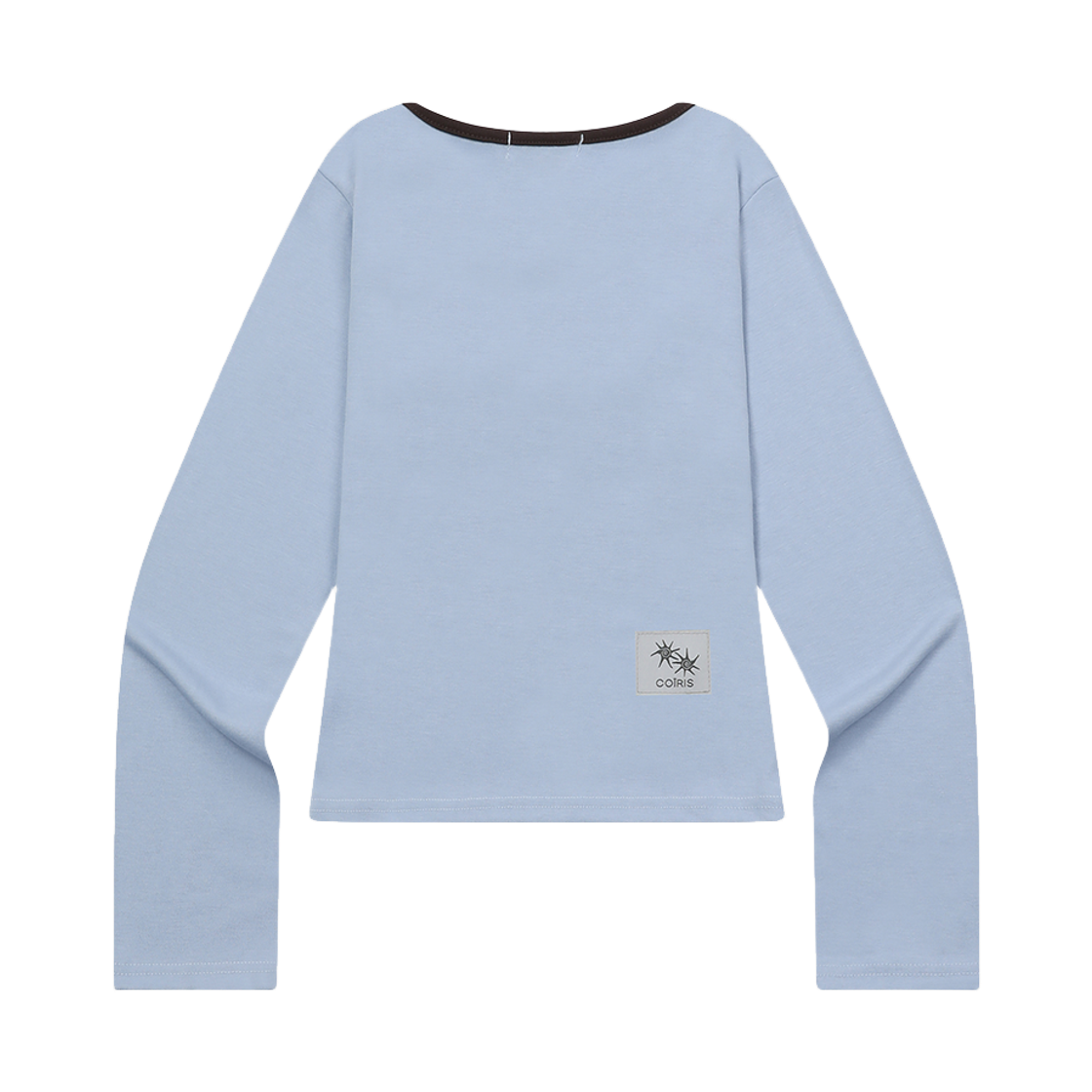 코이리스 로라 스몰 로고 배색 유넥 긴팔 티 소라(Coiris Rora Small Logo U-Neck Long-Sleeve T Sora) - 2
