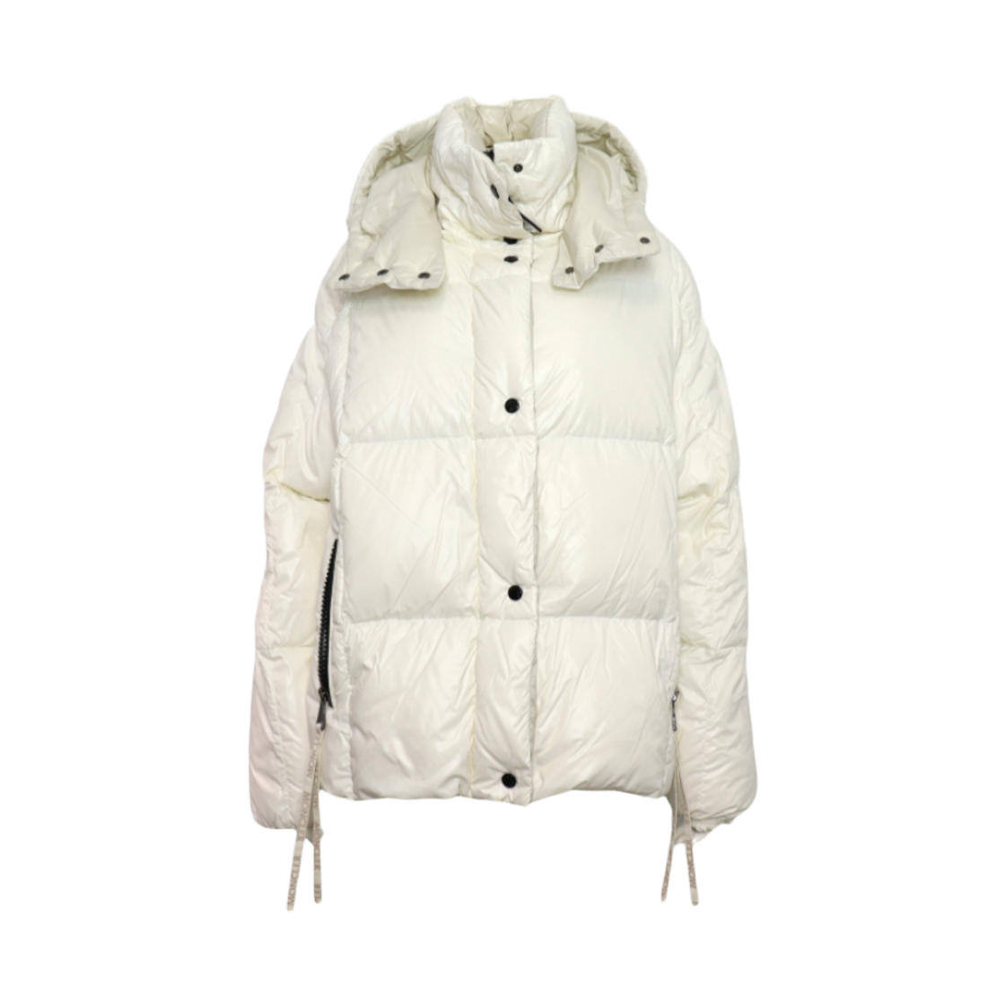 ITW9REEGNCJE Moncler Parana White Women Hooded Puffer Jacket