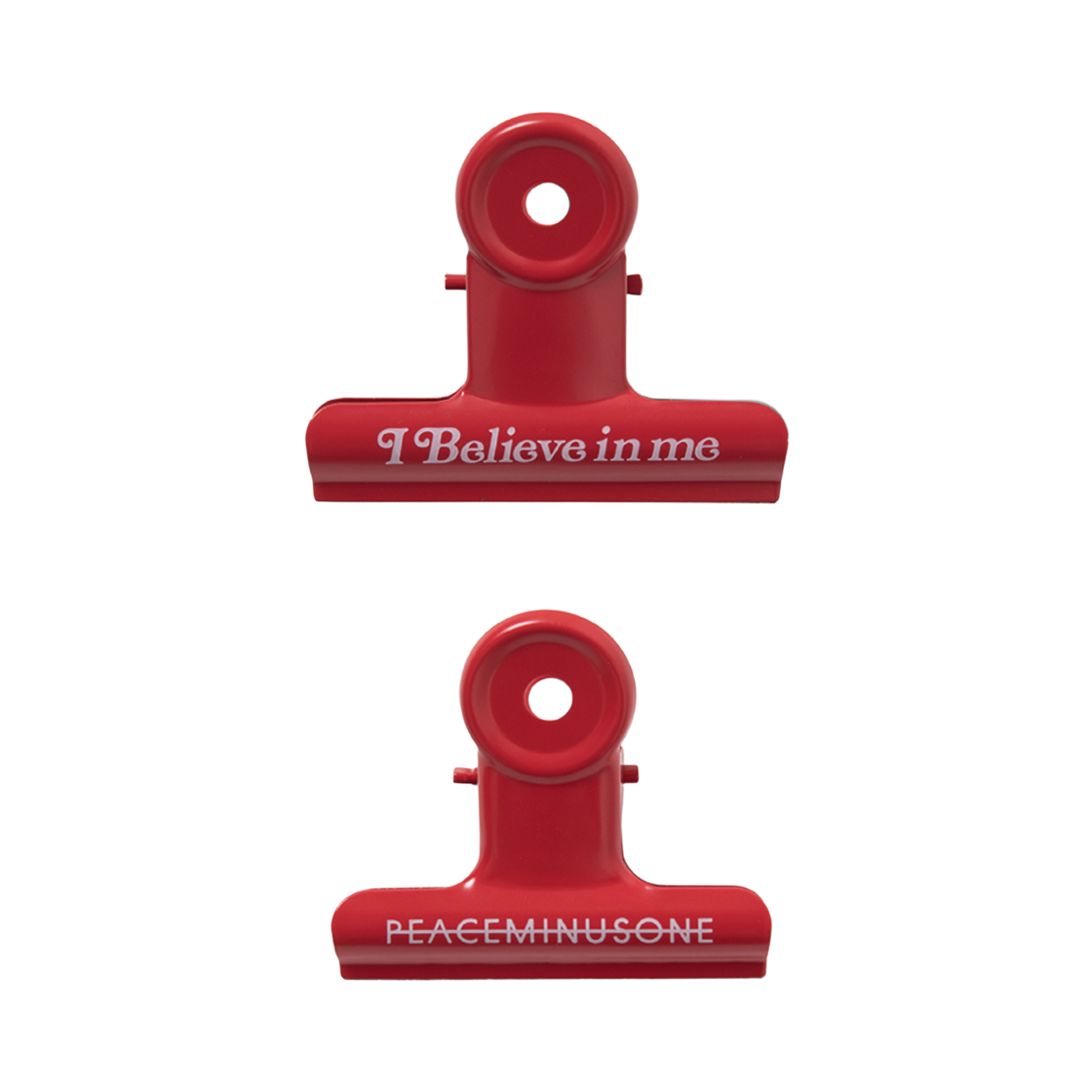피스마이너스원 x 베르디 불독 클립 레드 (2개 세트)(Peaceminusone x Verdy Bulldog Clip Red (Set of 2))