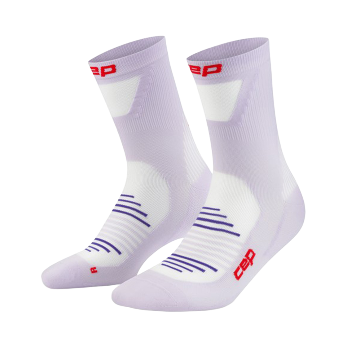 CEP 프로 런 울트라라이트 미드컷 삭스 라일락 여성용(CEP Pro Run Ultralight Socks Mid Cut Lilac Women's)