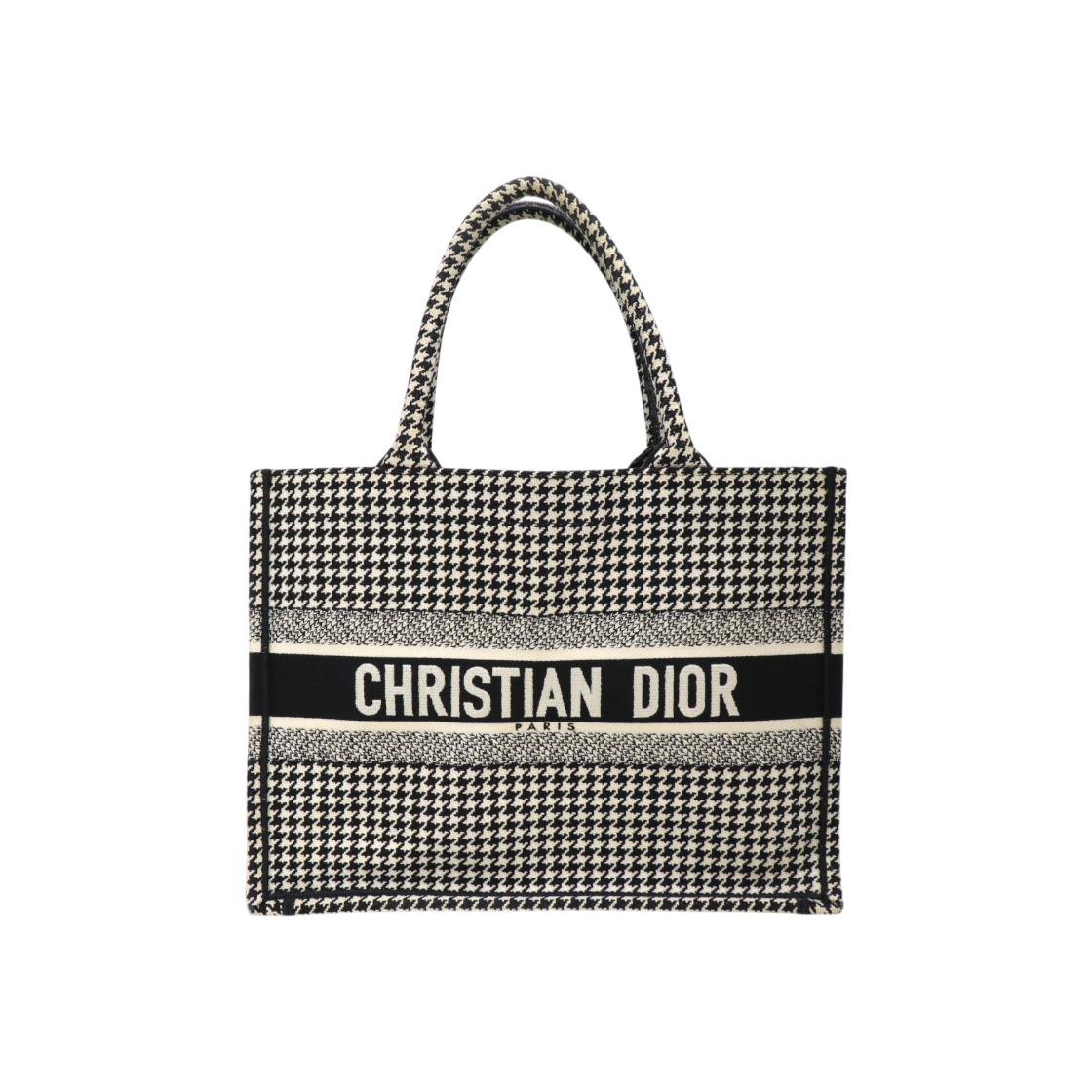 IT4JN9ANIHHL Dior Book Tote Medium Houndstooth