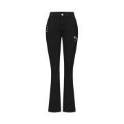 Coiris Selic Rivet Point Boots Cut Pants Black