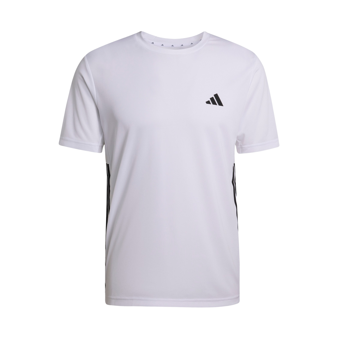 KD0699 Adidas Workout Essentials Base Stripes T-Shirt White Black - KR Sizing