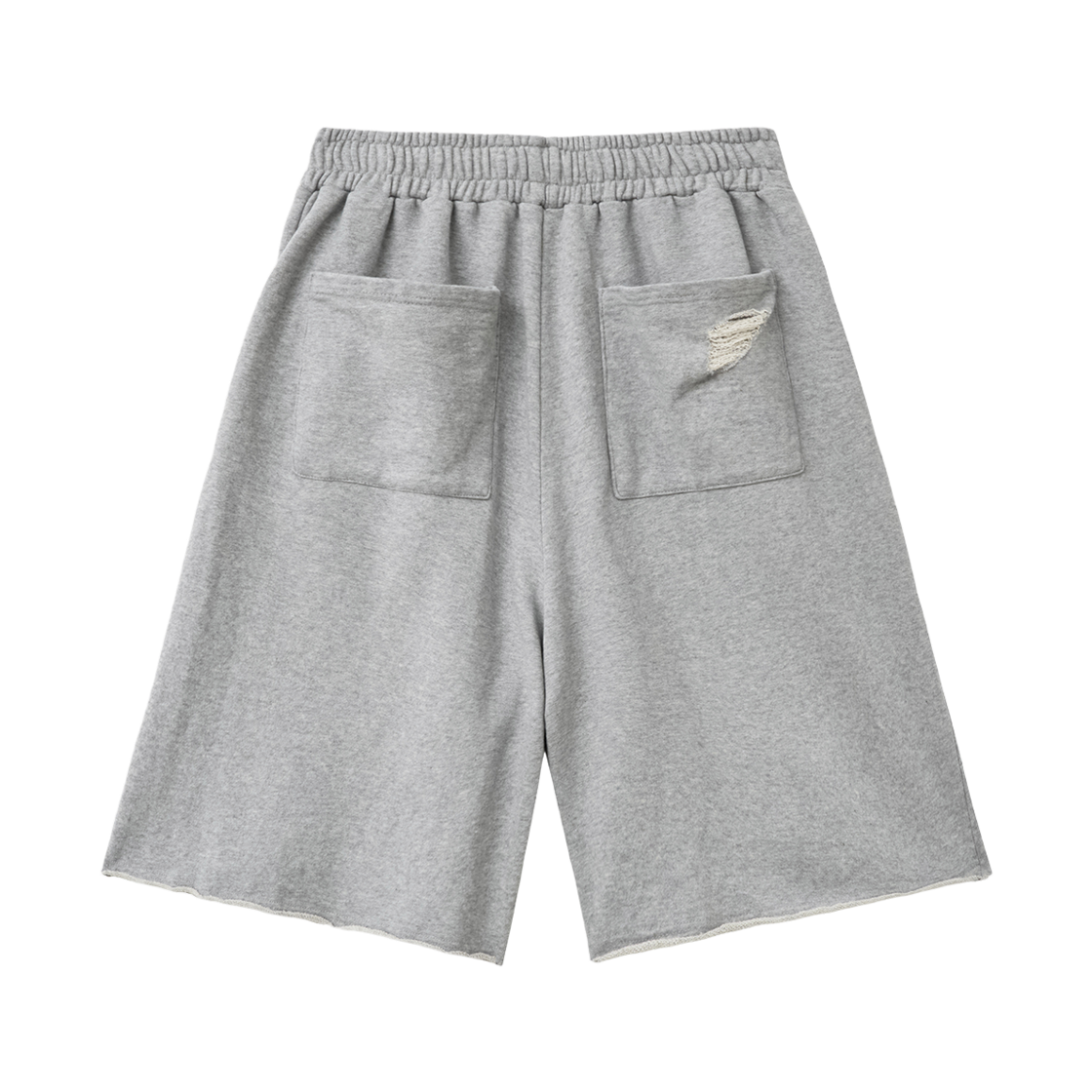 슬릭글로우 데미지 버뮤다 스웨트 팬츠 그레이(SLEEKGLOW Damage Bermuda Sweat Pants Gray) - 2