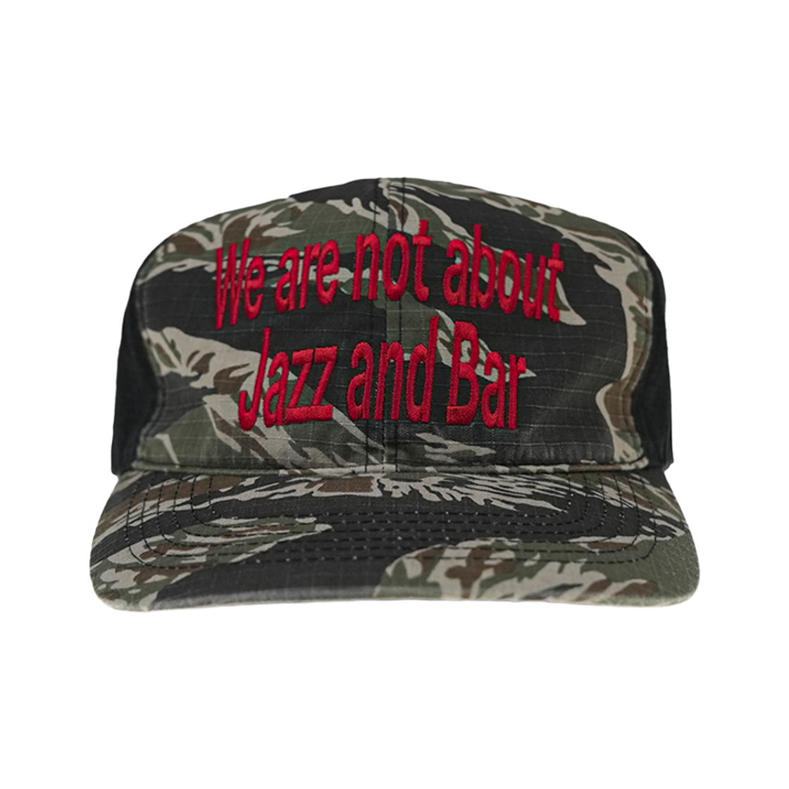 재즈앤바 워시드 코튼 립스탑 로고 캡 타이거카모(JAZZANDBAR WNJB Washed Cotton Ripstop Logo Cap Tiger Camo) - 1