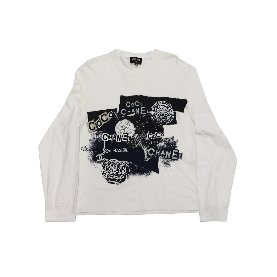 샤넬 P63300 그래피티 로고 티셔츠 화이트(Chanel P63300 Graffiti Logo T-Shirt White)