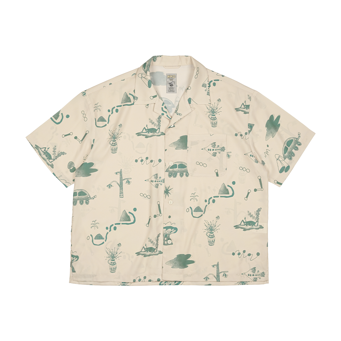 A-165 mmogarden mmo Hawaiian Shirts Ivory