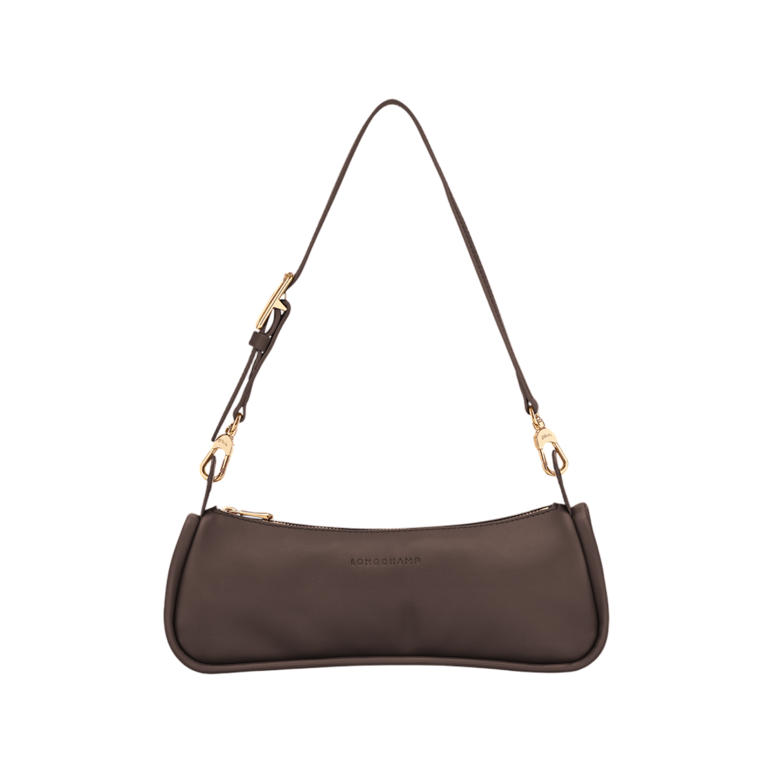10384HJI002 Longchamp Looong M Shoulder Bag Mocha