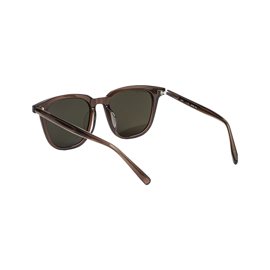 테츠오아이웨어 시티 선글라스 C2 브라운 & 차콜 그레이 렌즈(TETSUO EYEWEAR City C2 Brown & Charcol gray Lens) - 3