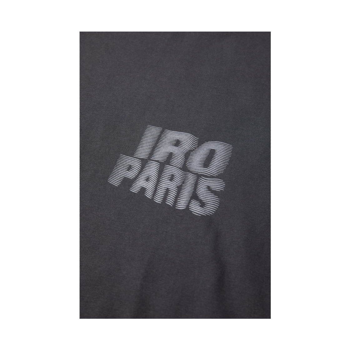 이로 레터링 그래픽 반팔 티셔츠 다크 그레이(Iro Lettering Graphic Short-Sleeve T-Shirt Dark Gray) - 5