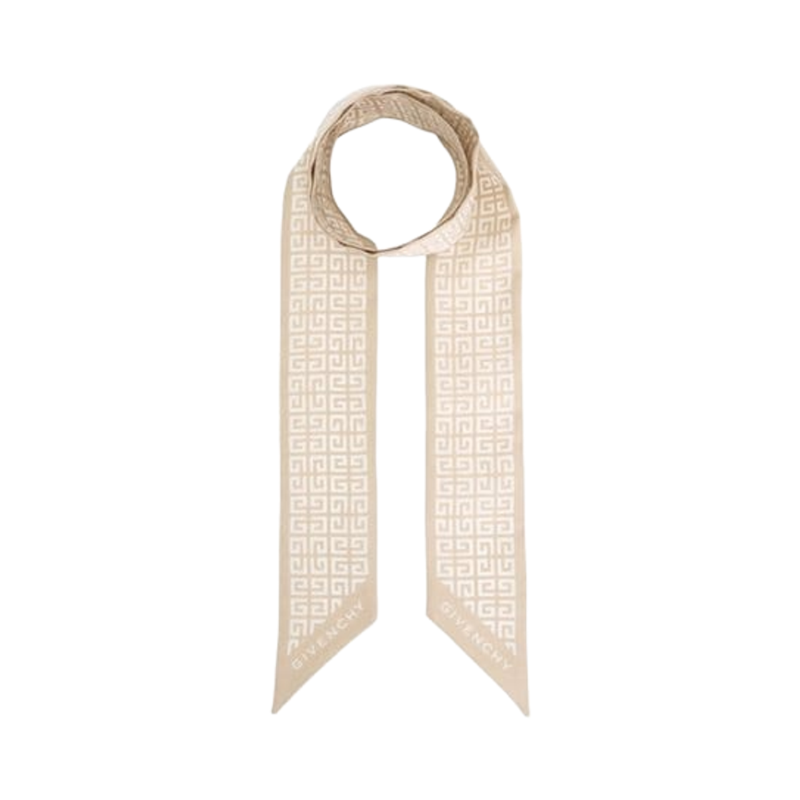 (W) 지방시 실크 스카프 베이지((W) Givenchy Silk Scarf Beige)