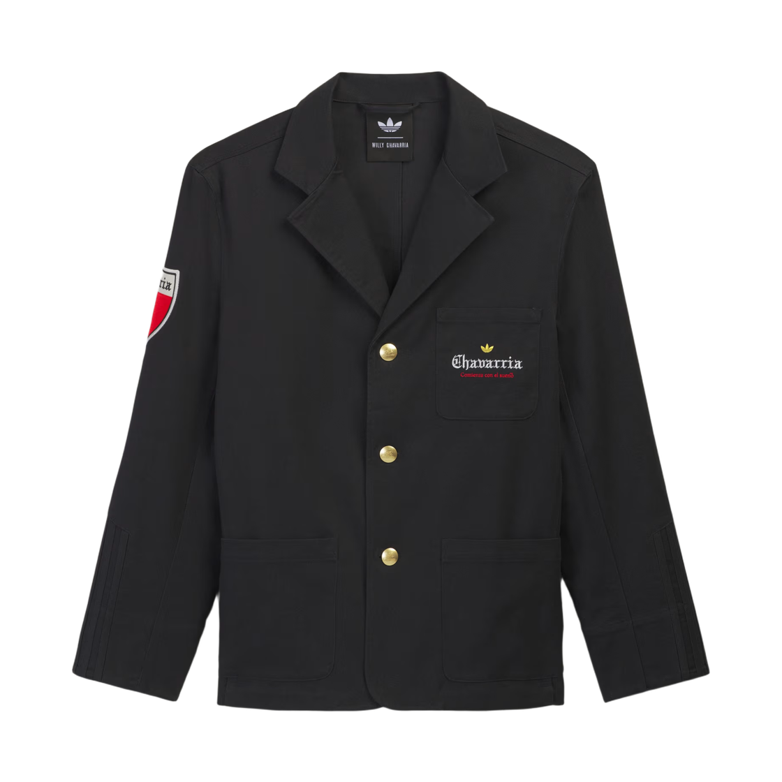 KV1966 Adidas x Willy Chavarria Players Twill Blazer Jacket Black - US Sizing