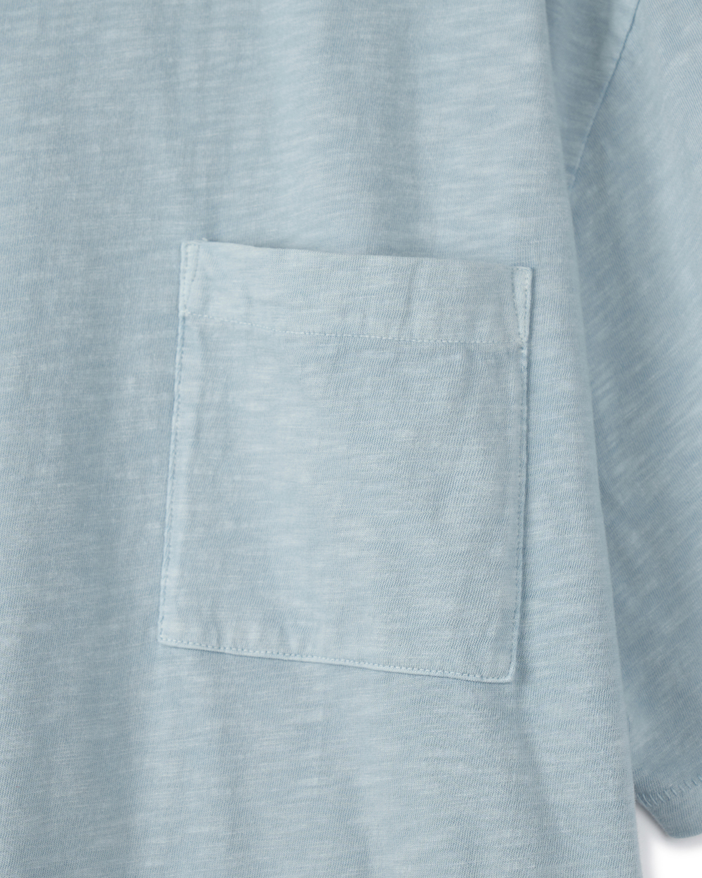 (M) 선데이세레머니 내추럴 다이드 베이직 슬럽 티 - 애쉬 인디고((M) SUNDAY CEREMONY Natural Dyed Basic Slub Tee - Ash Indigo) - 4