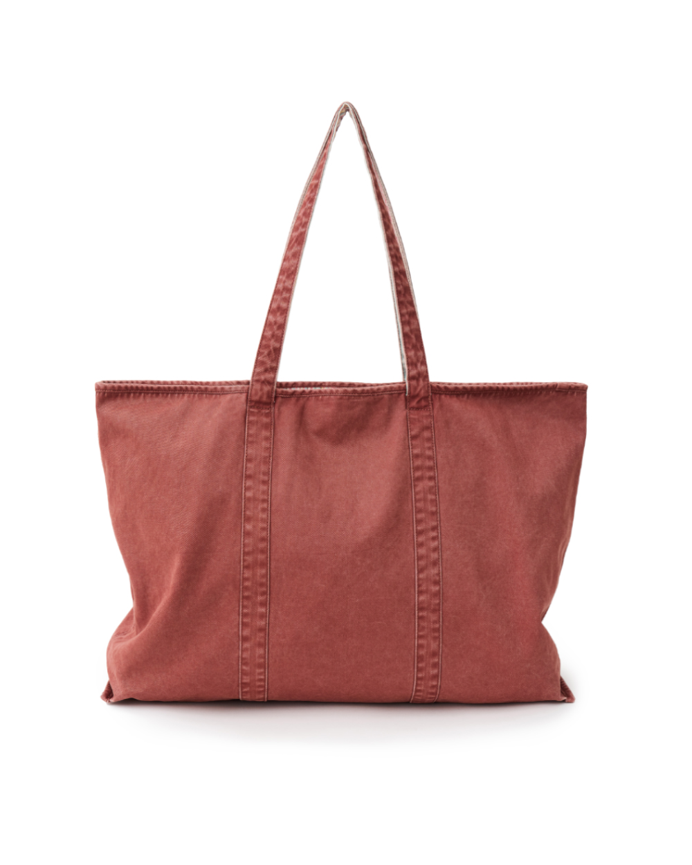 [예약 배송] 선데이세레머니 빈티지 스트라이프 리버시블 토트백 - 레드([예약 배송] SUNDAY CEREMONY Vintage Stripe Reversible Tote Bag - Red) - 2