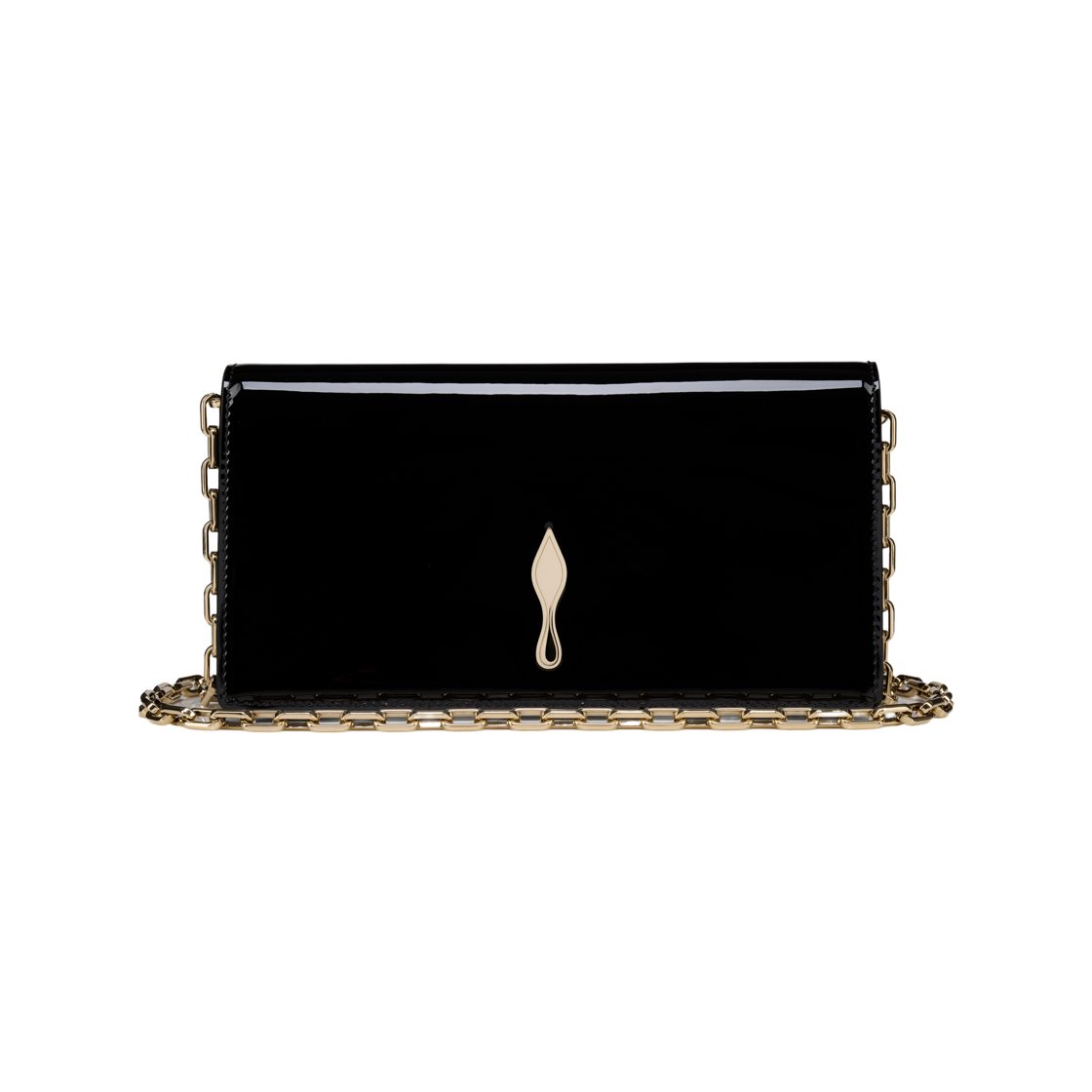 크리스찬 루부탱 베티나  페이턴트 카프 레더 클러치 블랙(Christian Louboutin Bettina Patent Calf Leather Clutch Black)