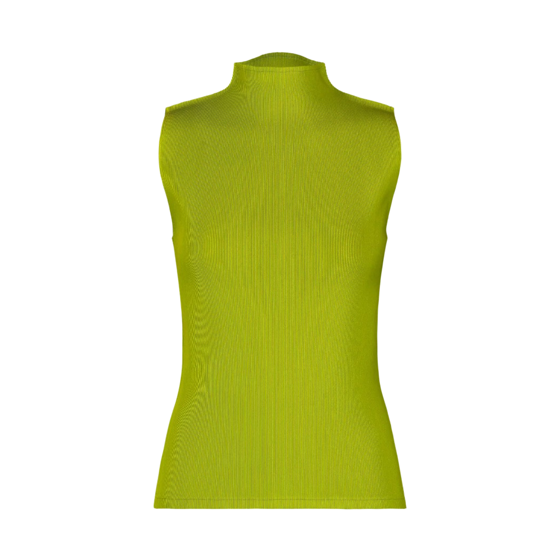 PP61-FK302-64 (W) Pleats Please Issey Miyake Mist June Sleeveless Top Yellow Green